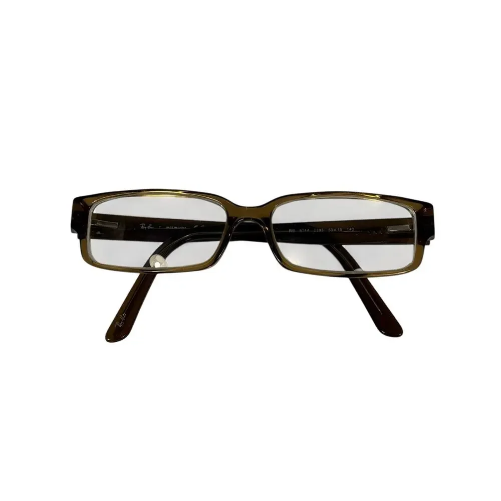 Ray Ban RB 5144 53-15 140 Brown Rectangular Eyeglasses *FRAMES ONLY* Womens